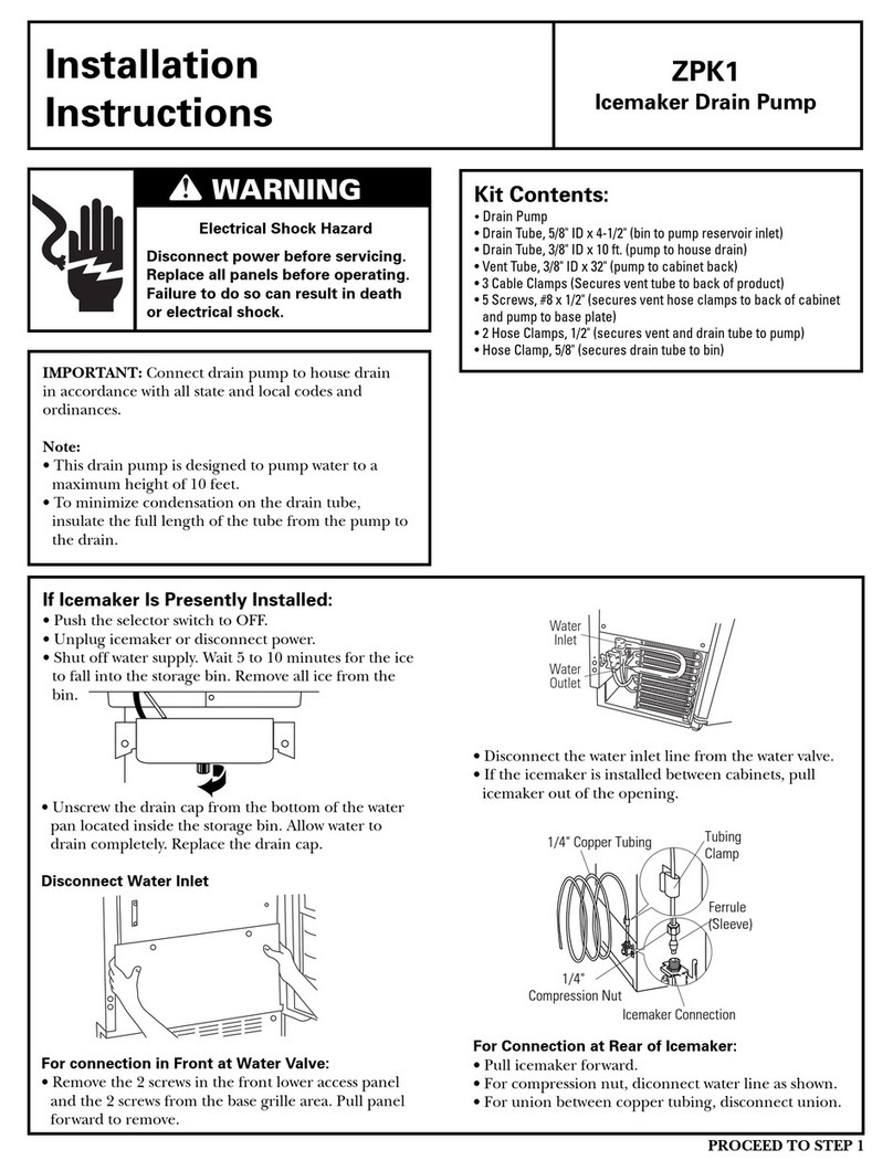 GE Monogram ZPK1 User manual