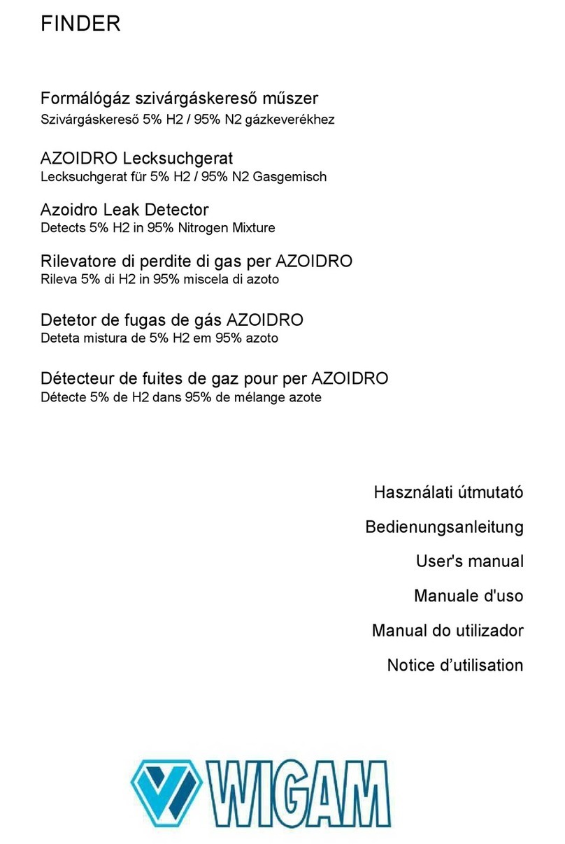 Wigam FINDER operating instructions
