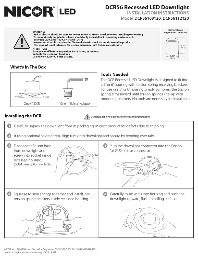 NICOR DCR56 Series installation instructions