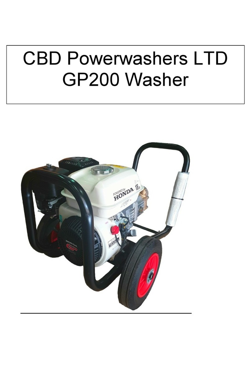 CBD Powerwashers GP200 manual