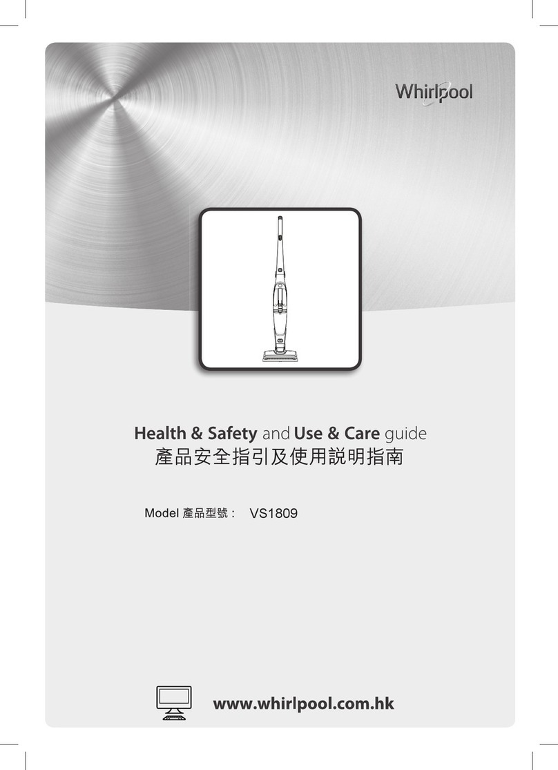 Whirlpool VS1809 Use & care guide