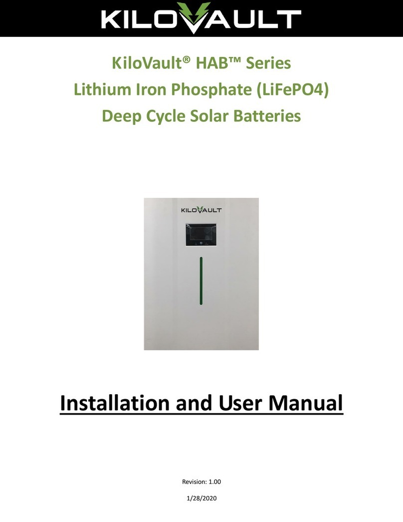 KiloVault HAB Series Installation and user manual
