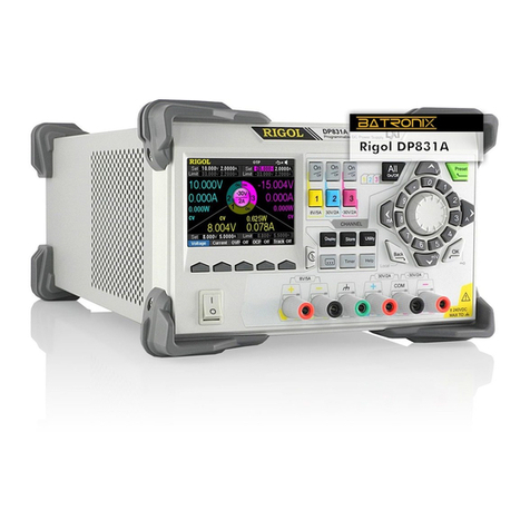 Rigol DP800 Series Use and care manual