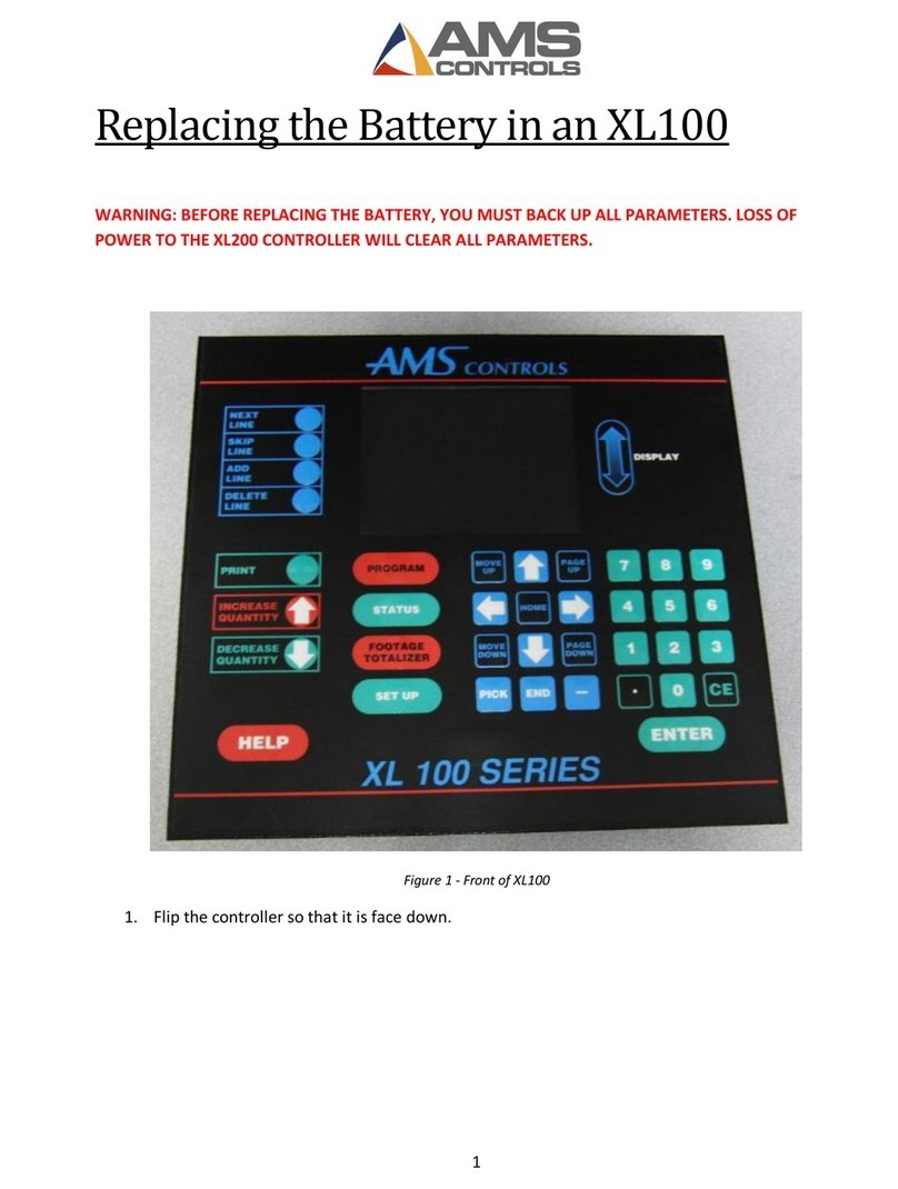 AMS Controls XL100 Use and care manual AMS Controls XL100 Use and care manual