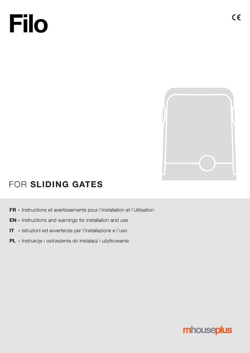 Filo FILO400C Instructions and warnings for installation and use Filo FILO400C Instructions and warnings for installation and use