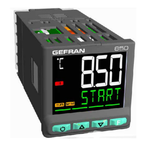 gefran 850 Installation and instruction manual