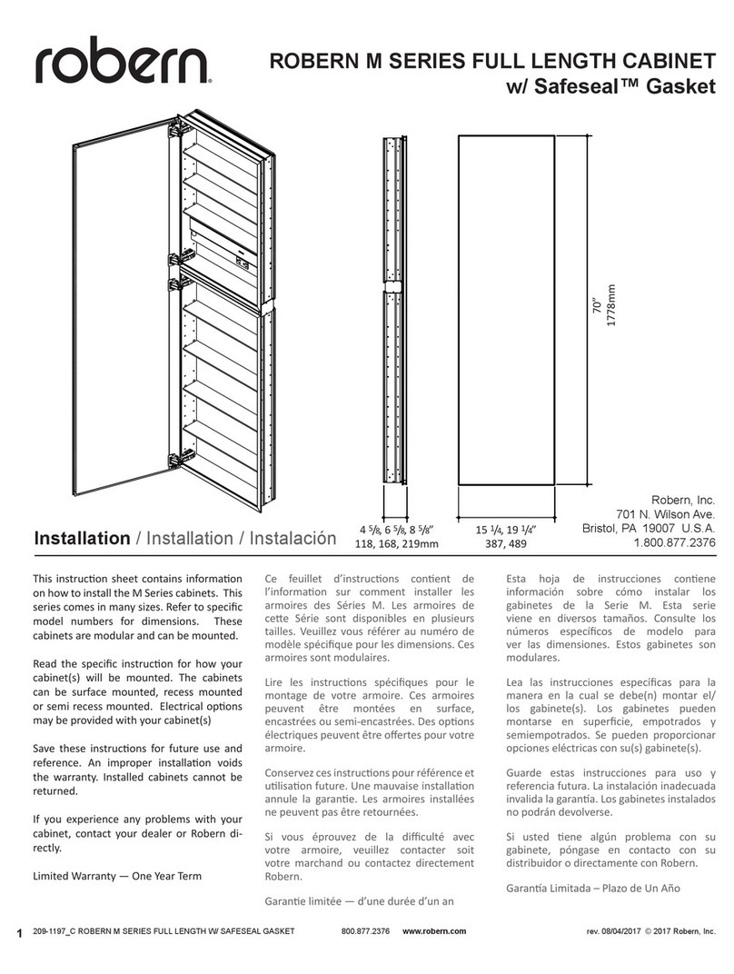 Robern M Series User manual