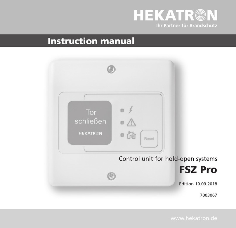Hekatron FSZ Pro User manual