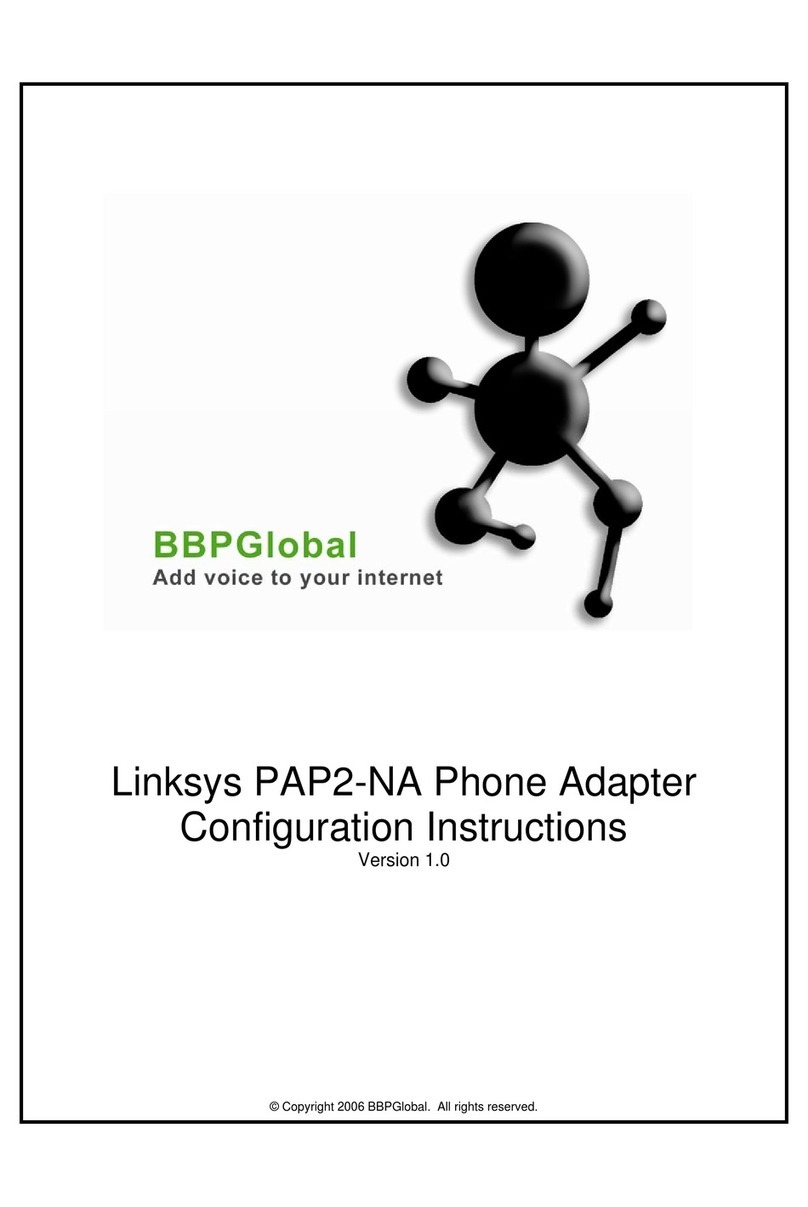 BBPGlobal Linksys PAP2-NA Configuration instructions