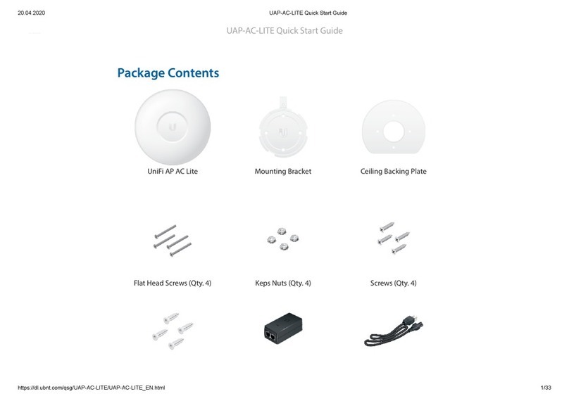 Ubiquiti UnFi UAP-AC-LITE User manual Ubiquiti UnFi UAP-AC-LITE User manual
