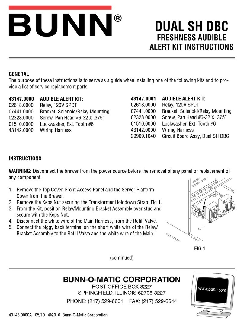 Bunn DUAL SH DBC User manual