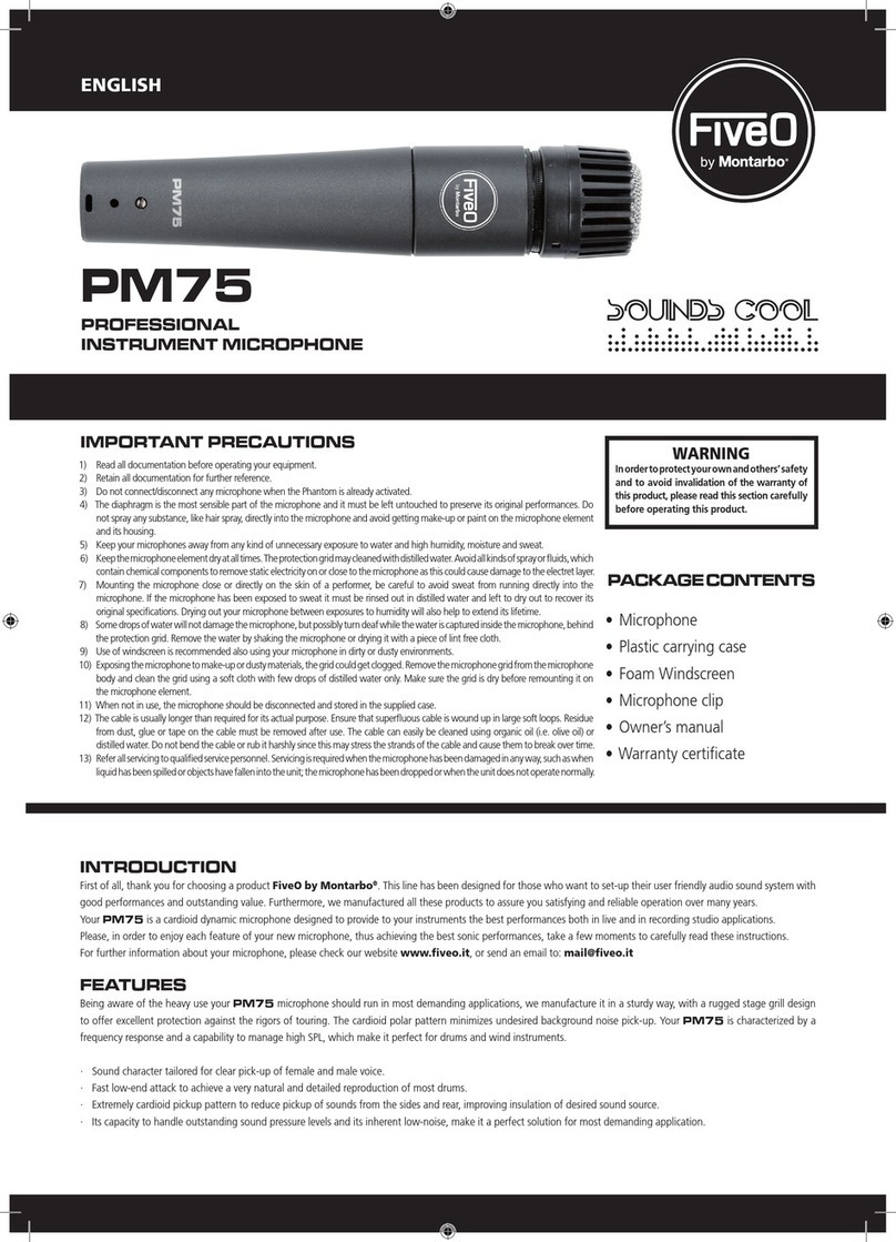 Montarbo FiveO PM75 User manual
