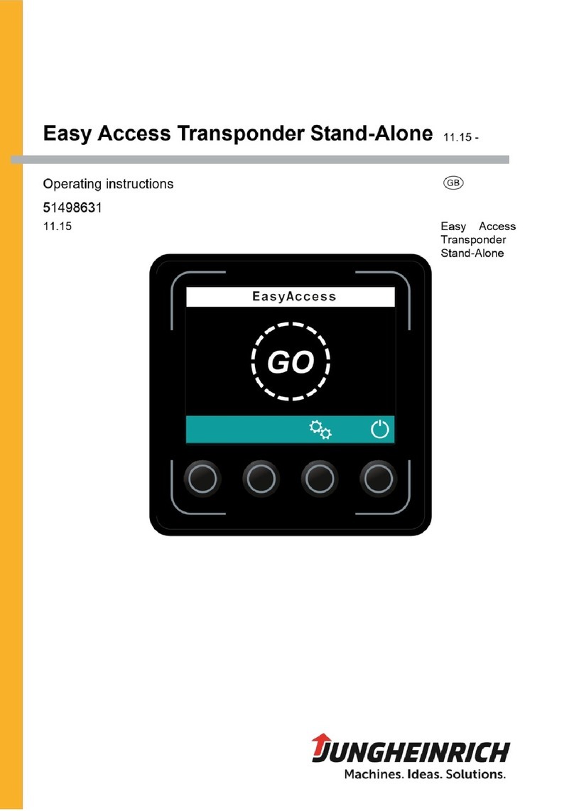 Jungheinrich Easy Access Transponder Stand-Alone operating instructions