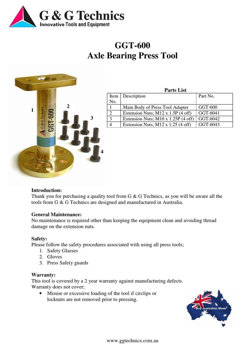 G&G Technics GGT-600 instructions
