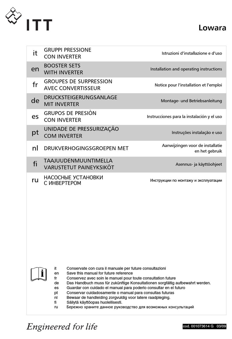 ITT Lowara GHV Series User manual
