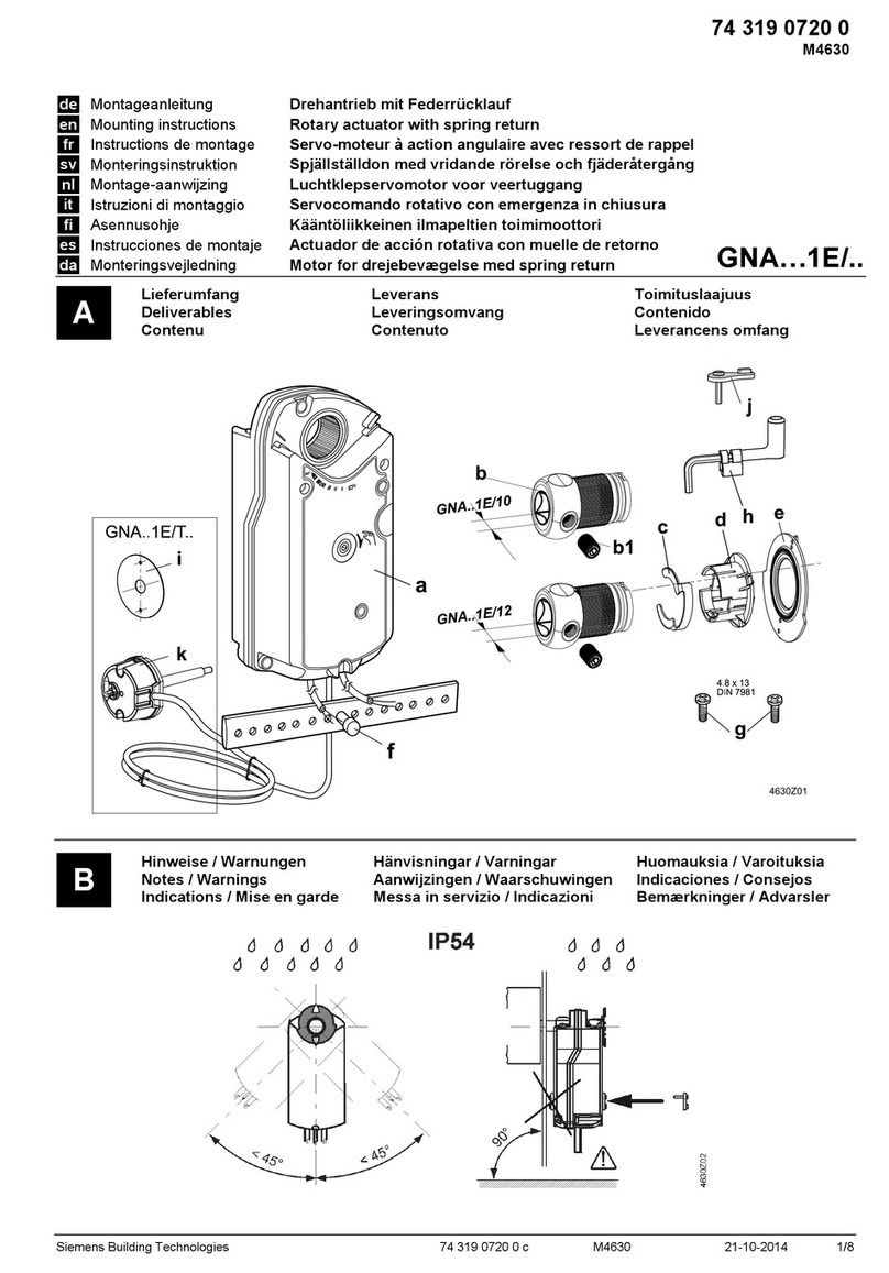 Siemens GNA 1E Series User manual