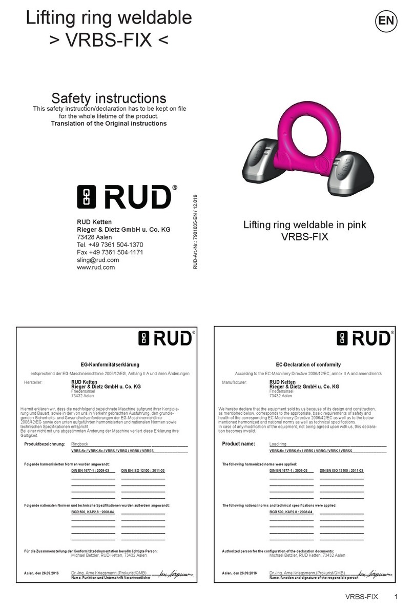 RUD VRBS-FIX Series Translation of the original instructions