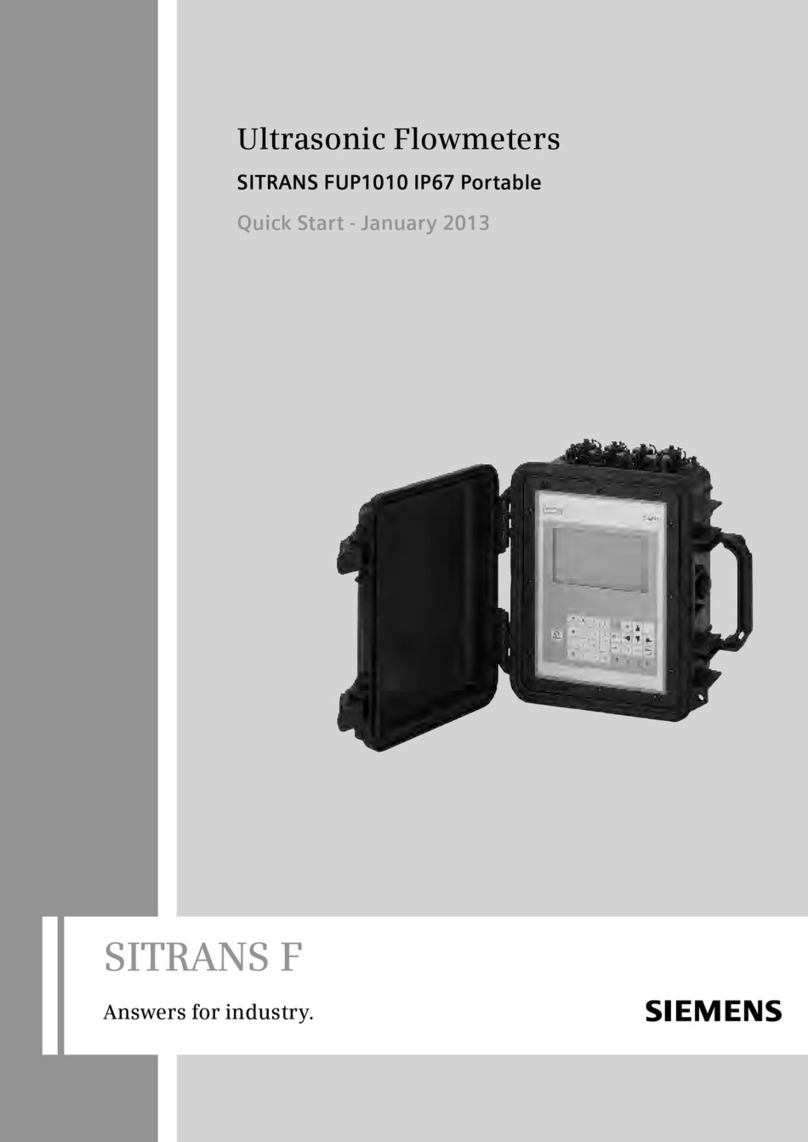Siemens SITRANS FUP1010 User manual