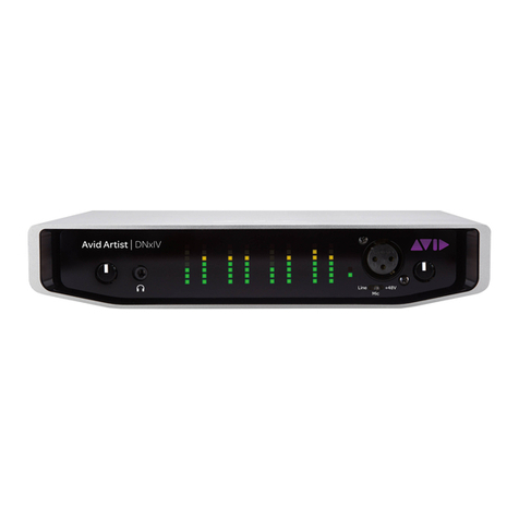 Avid Technology Artist DNxIV Installation and operation guide