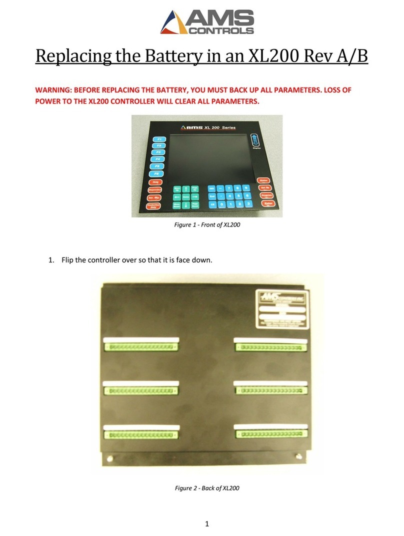 AMS Controls XL200 Series Use and care manual AMS Controls XL200 Series Use and care manual