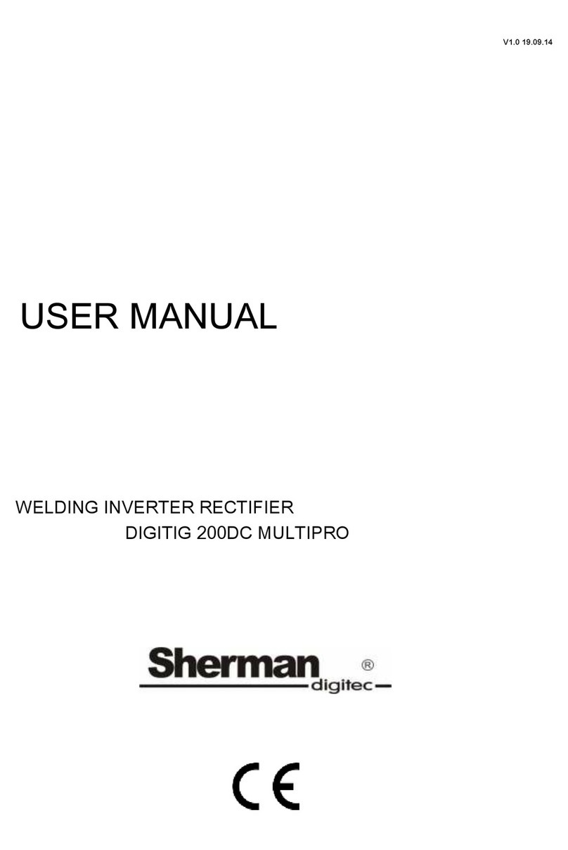 Sherman digitec DIGITIG 200DC MULTIPRO user manual
