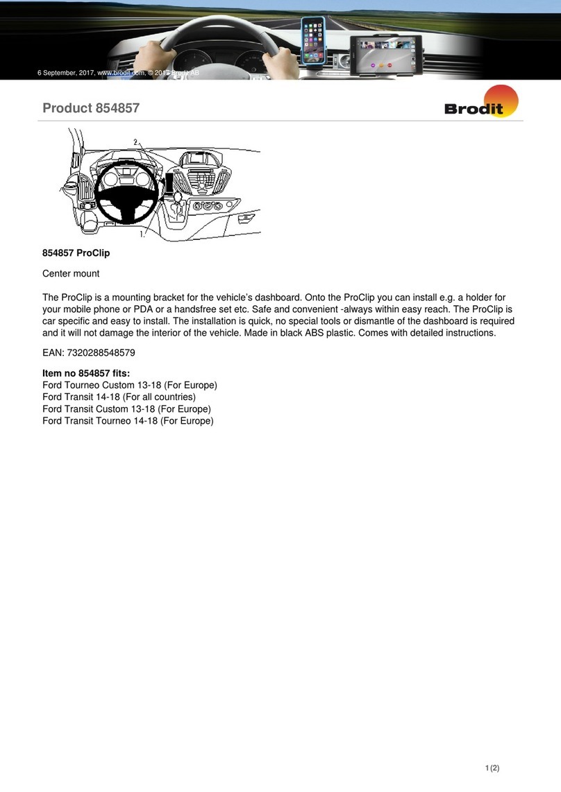 Brodit ProClip 854857 User manual
