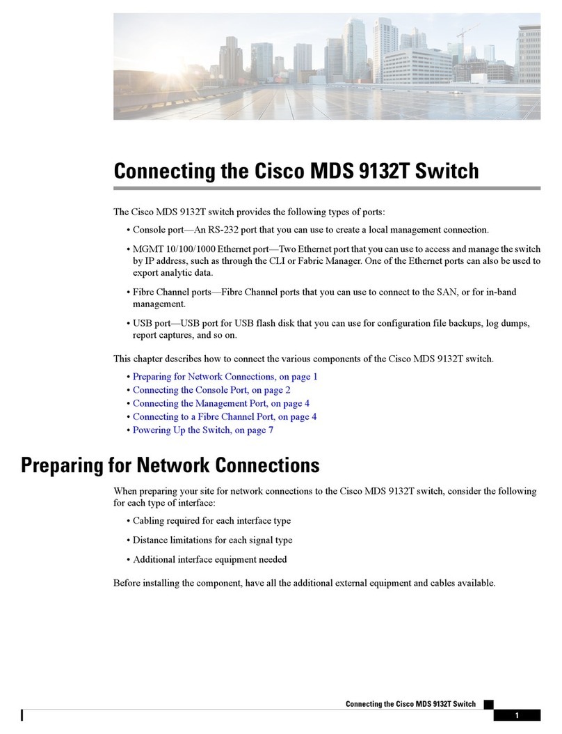 Cisco MDS 9132T Connecting guide