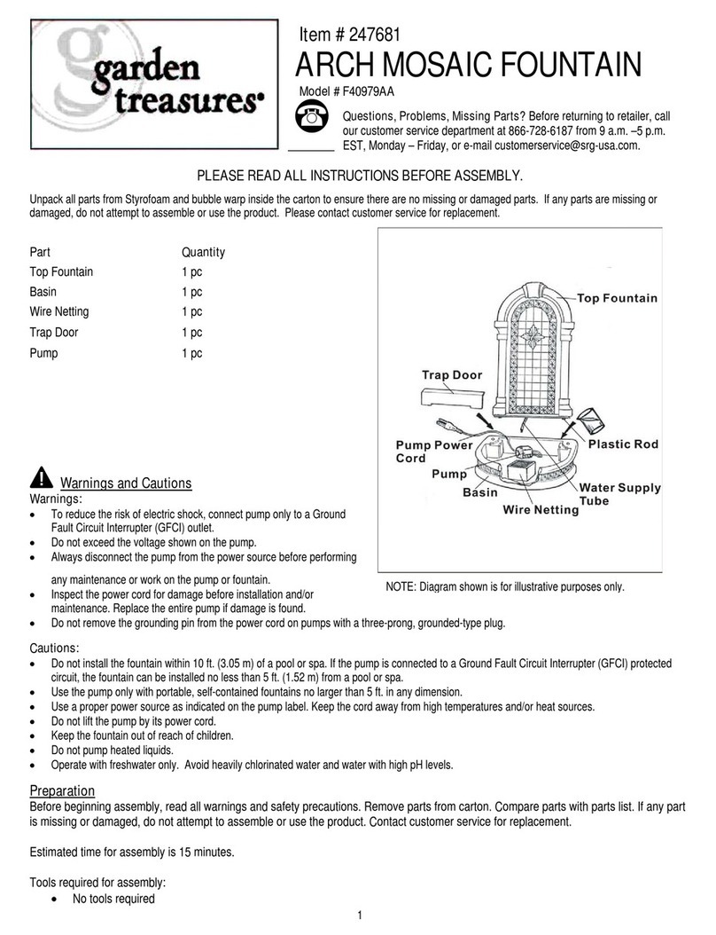 Garden Treasures F40979AA Assembly instructions Garden Treasures F40979AA Assembly instructions