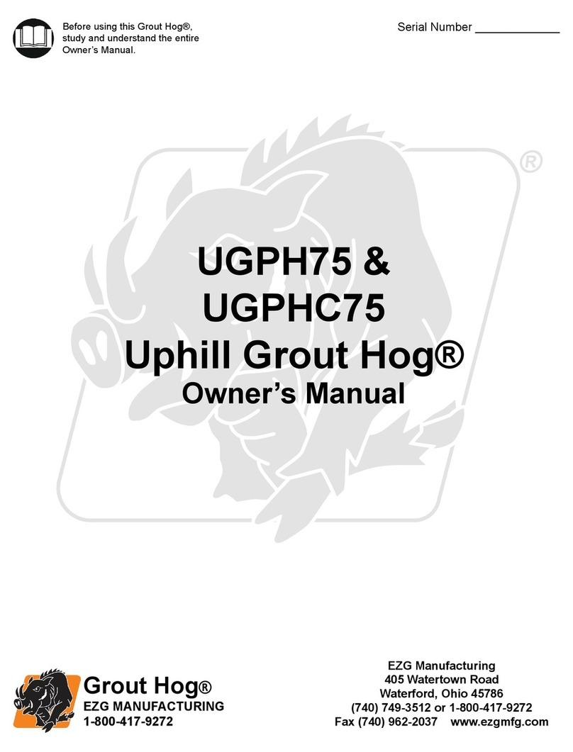 EZG Grout Hog UGPH75 owner's manual