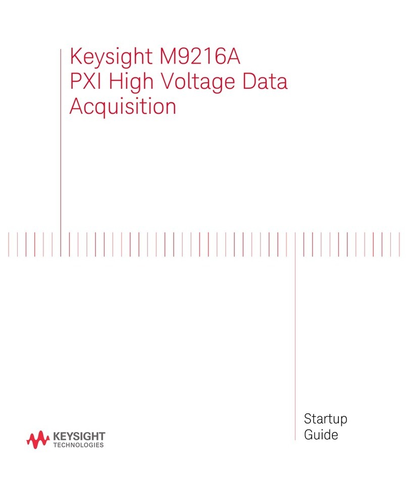 Keysight Technologies M9216A Startup guide