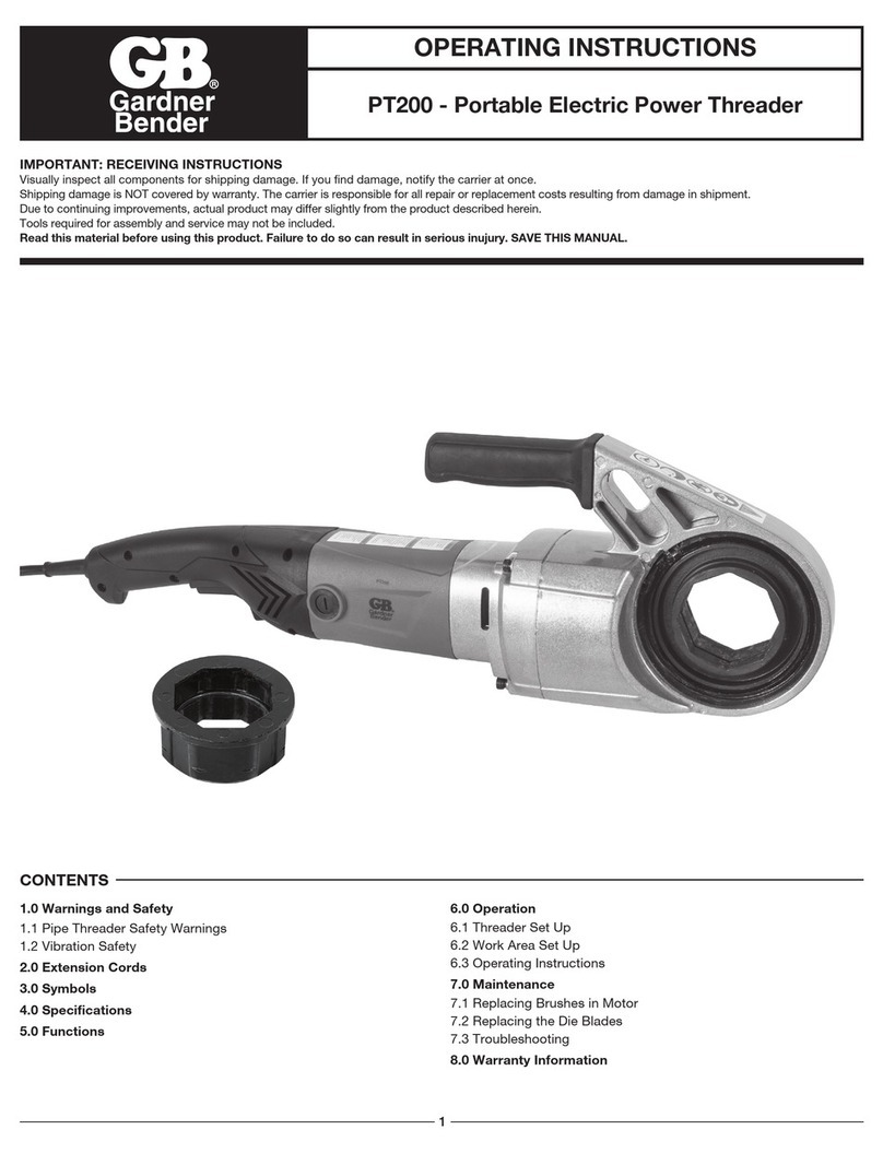 Gardner Bender PT200 operating instructions