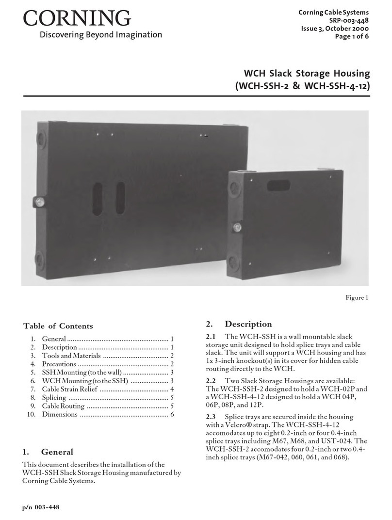 CORNING WCH Series User manual