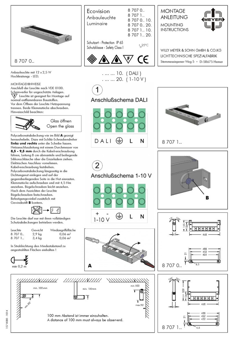 Meyer 8 707 0 Series Mounting instructions Meyer 8 707 0 Series Mounting instructions