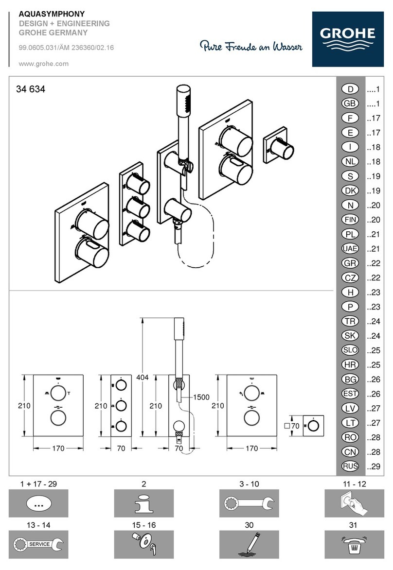 Grohe AQUASYMPHONY 34 634 installation instructions