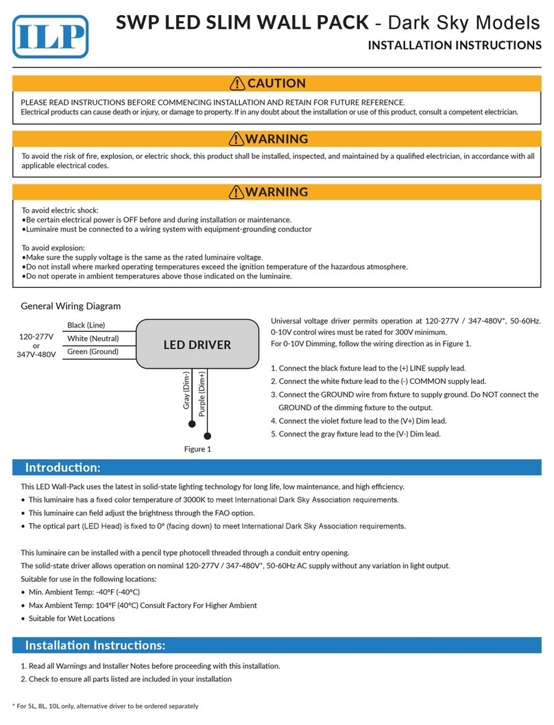 ILP SWP Series installation instructions