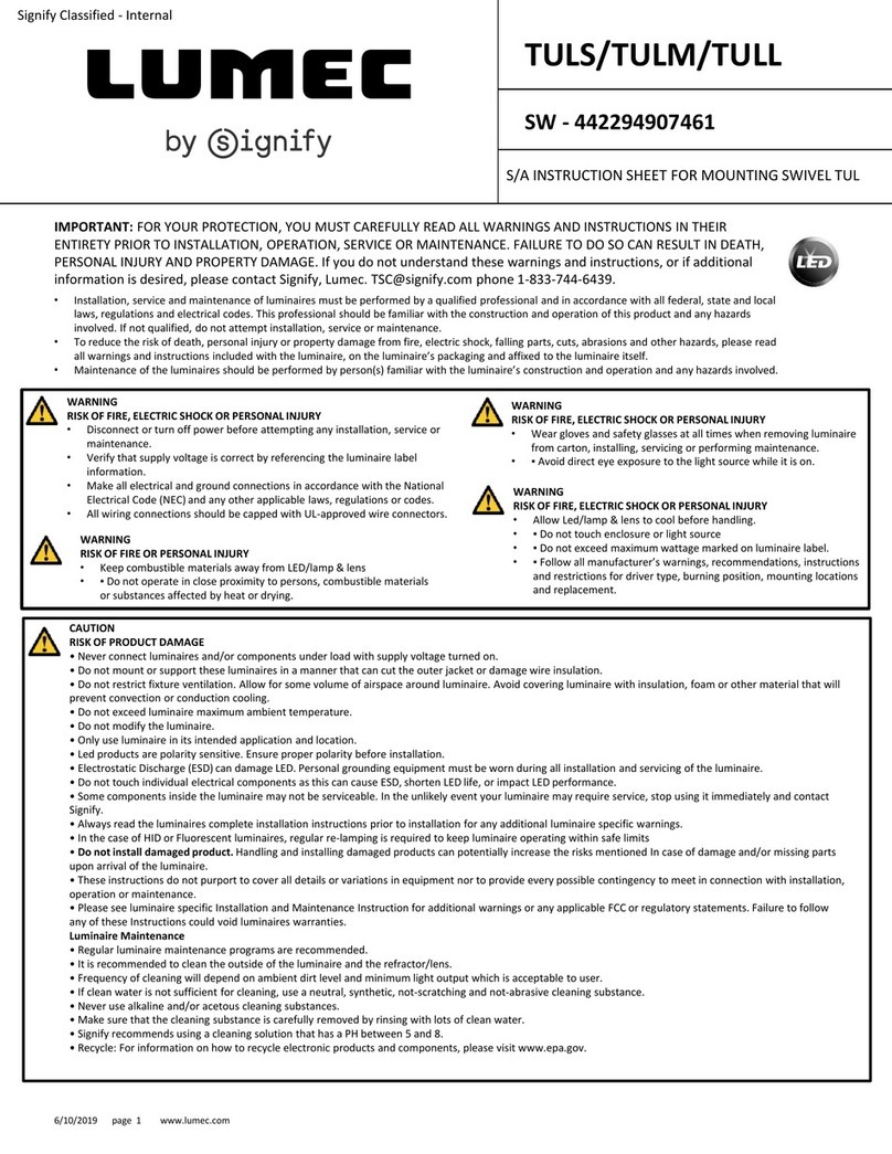 SIGNIFY LUMEC TULS User manual