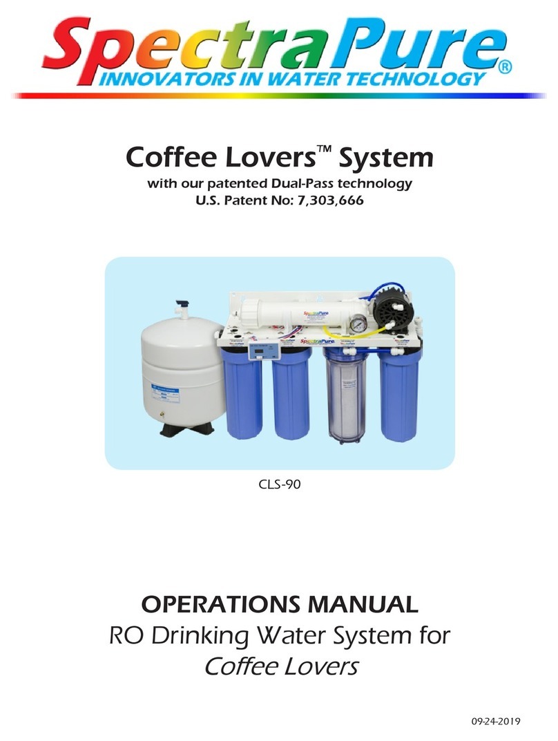 SpectraPure Coffee Lovers System CLS-90 User manual