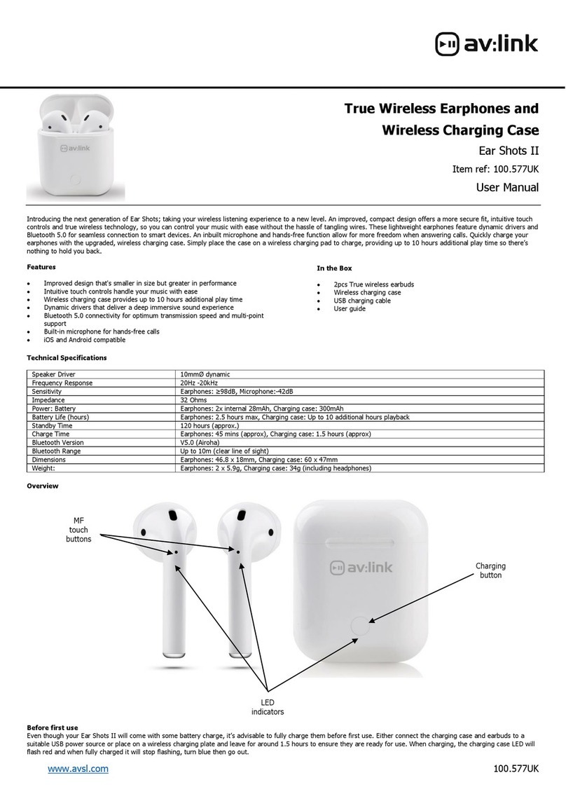 AVLink Ear Shots II User manual