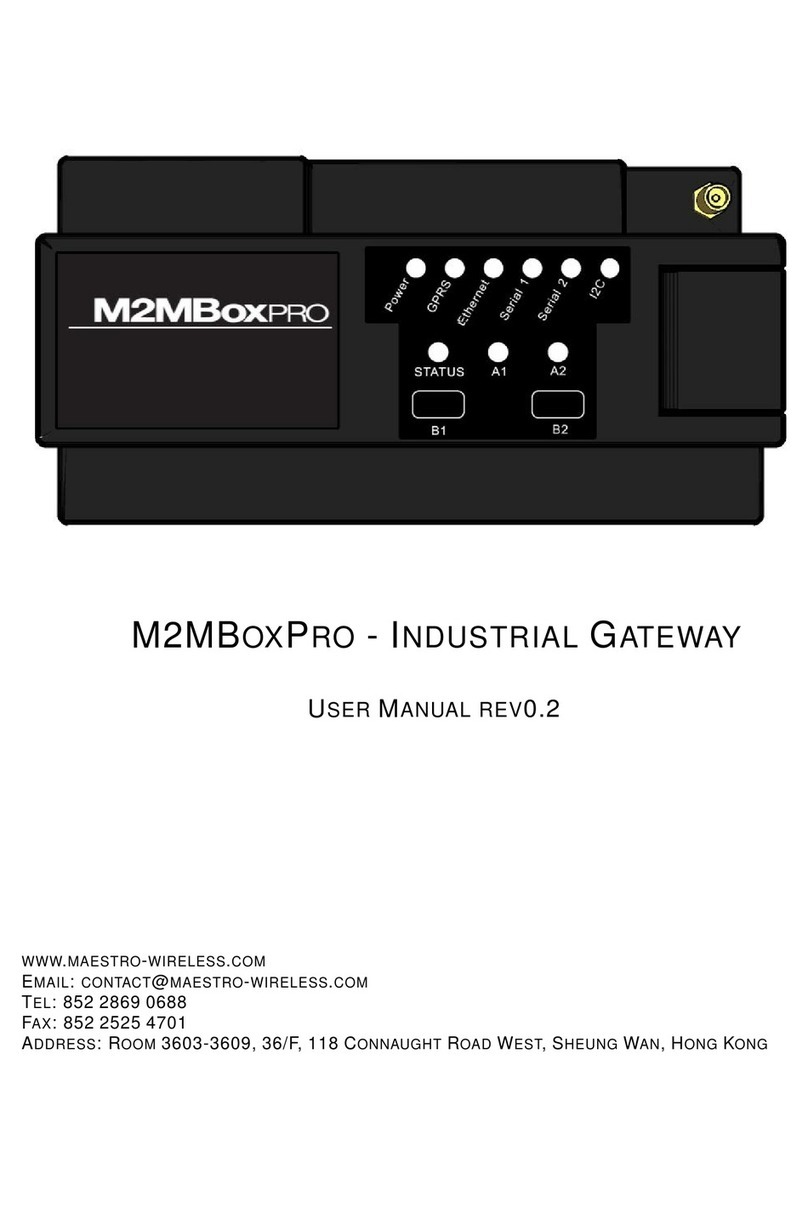Maestro Wireless Solutions M2MBOXPRO User manual