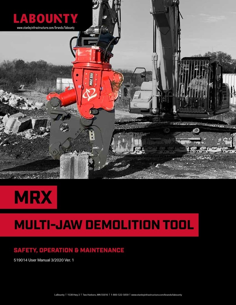 Labounty MRX Series Safety, Operation & Maintenance