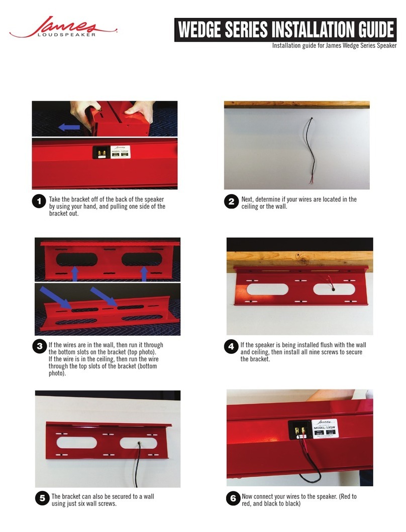 James WEDGE Series User manual