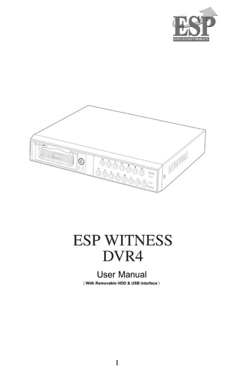 ESP WITNESS DVR4 user manual