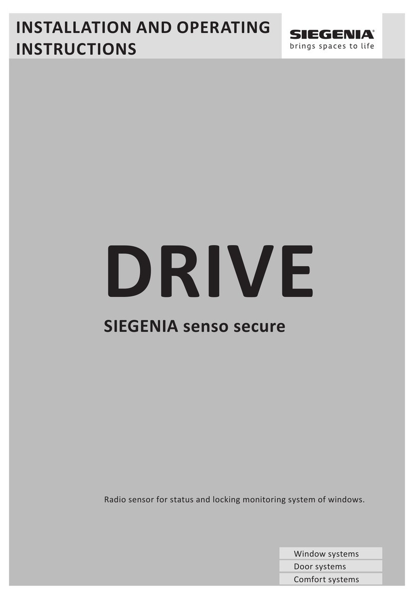 Siegenia Senso Secure Installation and operating instructions Siegenia Senso Secure Installation and operating instructions
