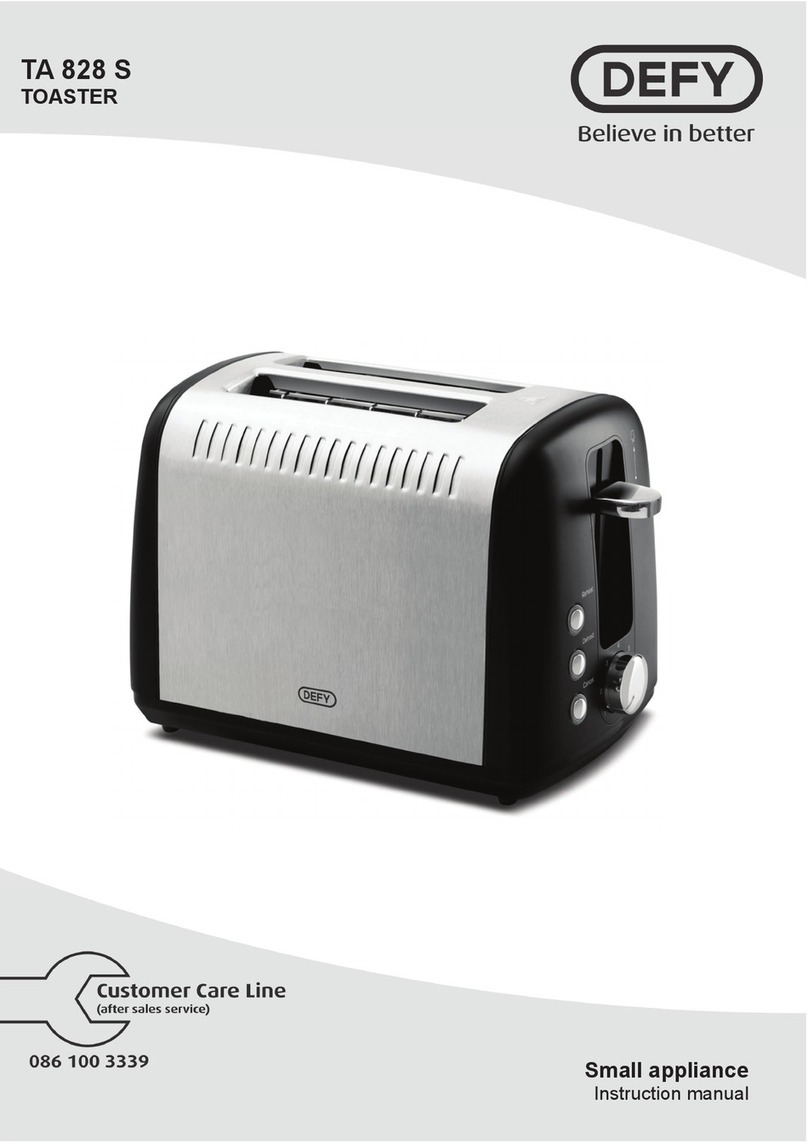 Defy TA 828 S instruction manual