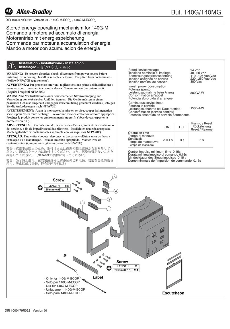 Allen-Bradley 140G-M-EOP User manual