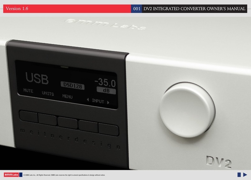 EMM Labs DV2 owner's manual
