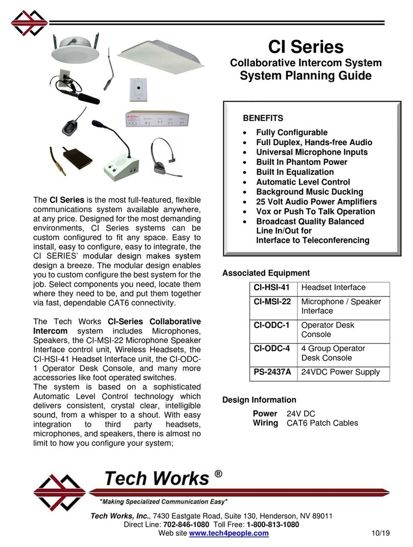 Tech Works CI Series System Planning Guide