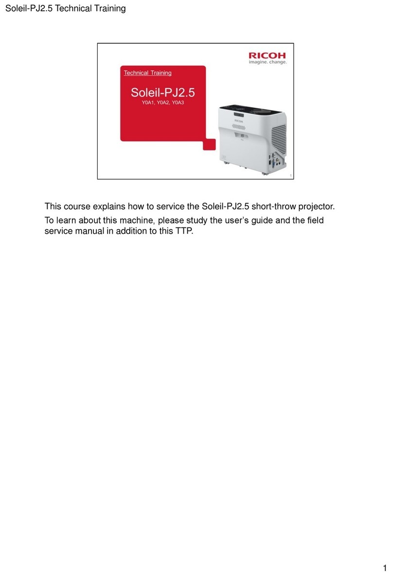 Ricoh Soleil-PJ2.5 Series Installation guide
