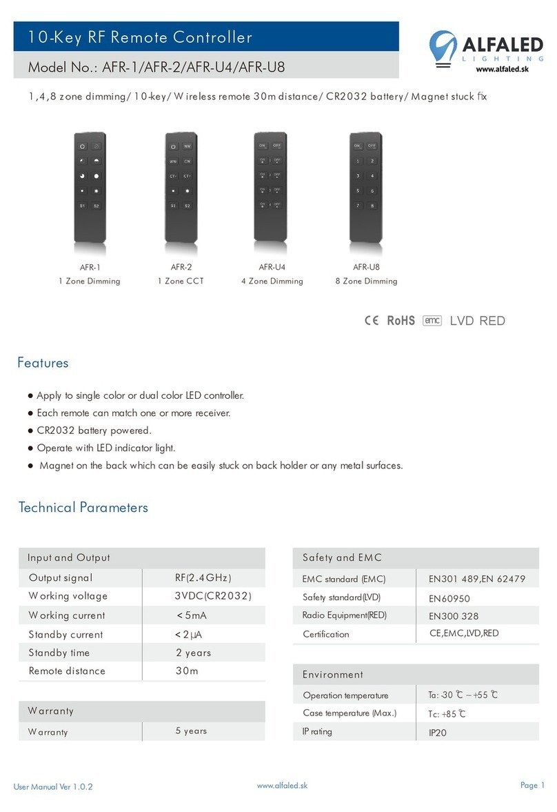 Alfaled AFR-1 User manual