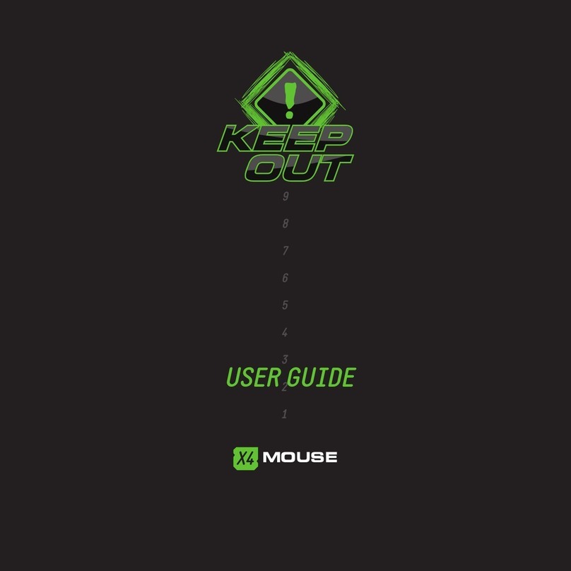 KeepOut X4 User manual